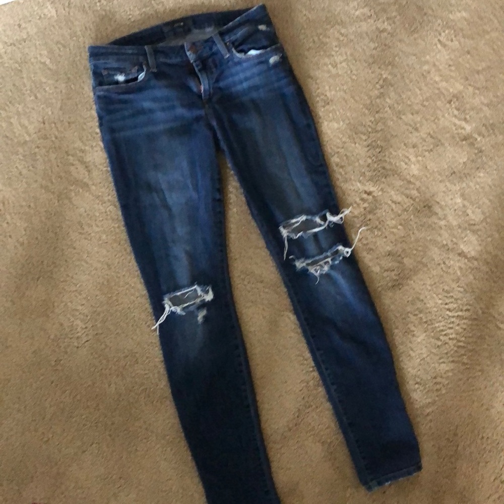 Distressed Joe’s Jeans, skinny jean